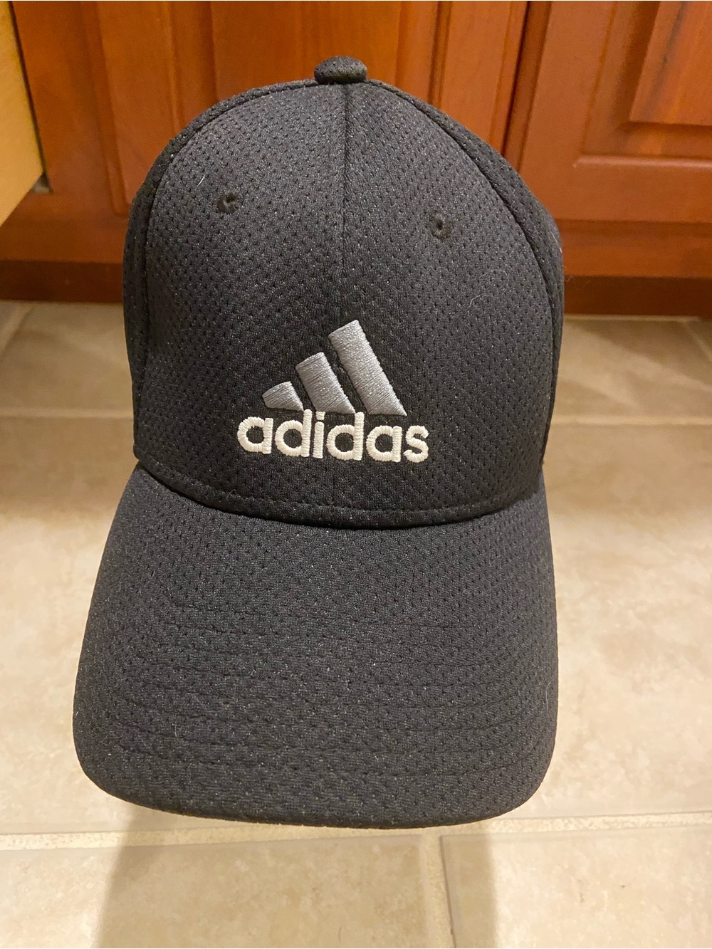 adidas Black Cap with White Logo
